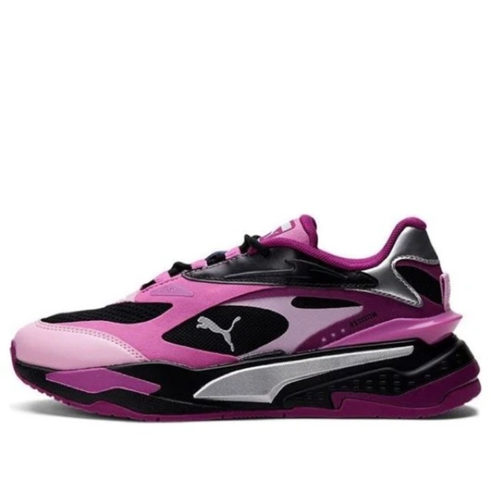 Puma Big Kids Pink Black Athletic running Sneakers Size 5/Women size 6.5 approx